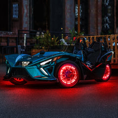 LED Flows Chasings Wheel Ring Lights for all Polaris Slingshot Models 2015-2022+