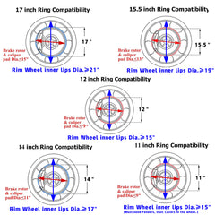 Beatto RGB LED Single & Double Row Wheel Ring Light Kit with App+RF Remote Control for ATV/UTV/SXS/Jeep/Truck/Car