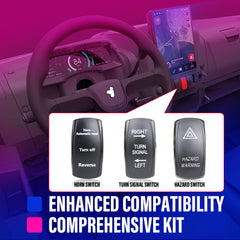 Street Legal Kit Turn Signal for ATV, UTV, Polaris RZR Ranger, Pioneer, Talon, Can-Am X3, Kawasaki Teryx Mule, Arctic Cat, CFMOTO, Yamaha