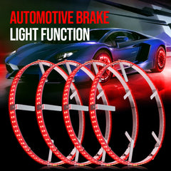 Beatto 14"-18" Double-Rows Adjustable Wheel Ring Lights for JEEP/Truck/Car